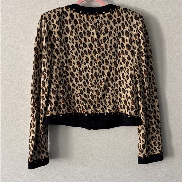 St. John Collection Animal Print Jacket NWT - Picture 4 of 5